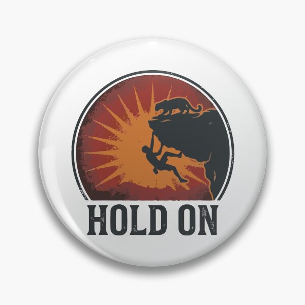 Item preview, Hold On - Retro Bouldering Snow Leopard Climbing Graphic designed and sold by ArcApparel2020.