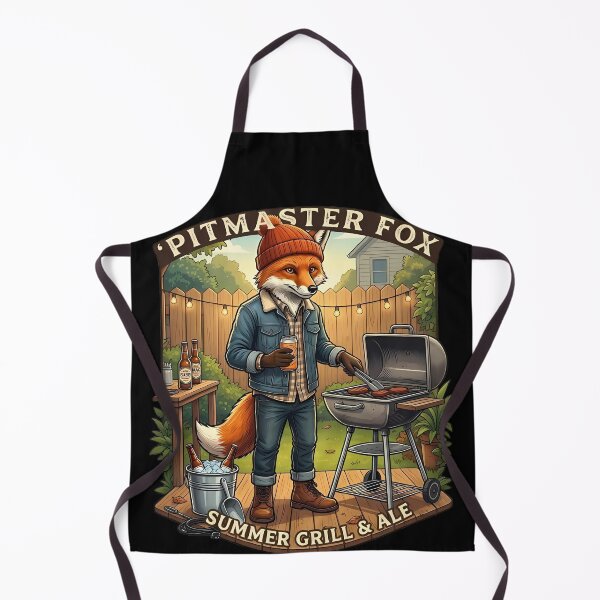 Item preview, Hipster Fox BBQ Master designed and sold by Furflix.