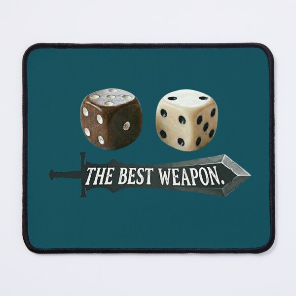 Item preview, D6's Greatsword "The Best Weapon" RPG Sticker designed and sold by AestheticRPG .