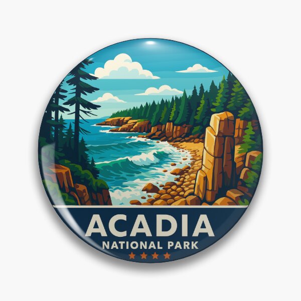 Item preview, Acadia National Park Maine US Retro Design designed and sold by Gideon Emmerich.