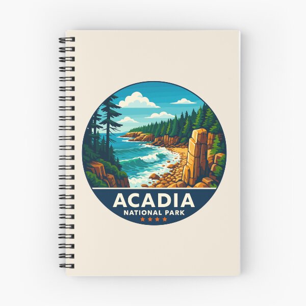 Item preview, Acadia National Park Maine US Retro Design designed and sold by Gideon Emmerich.