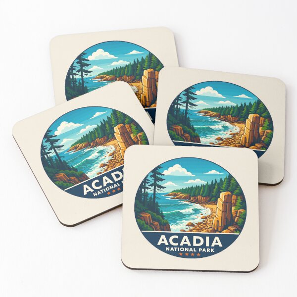 Item preview, Acadia National Park Maine US Retro Design designed and sold by Gideon Emmerich.