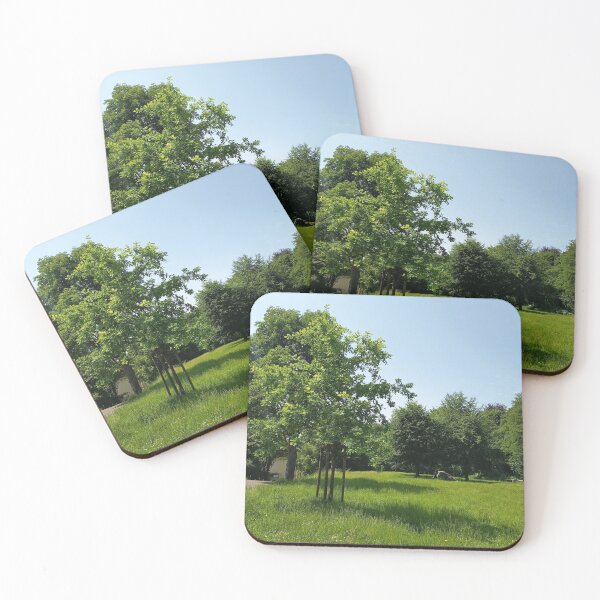 Item preview, Sunny Green Meadow Tree Photography | Peaceful Nature Landscape designed and sold by PhuongVoArt.