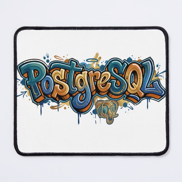 Artikelvorschau, PostgreSQL Tech Graffiti / Graffiti Developer Art entworfen und verkauft von ValentynaTyshenkoArt.