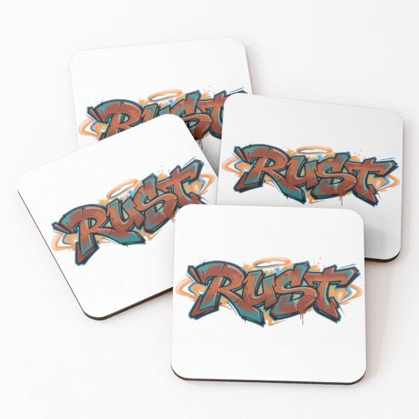 Item preview, Rust Coding Graffiti / Graffiti Developer Art designed and sold by ValentynaTyshenkoArt.