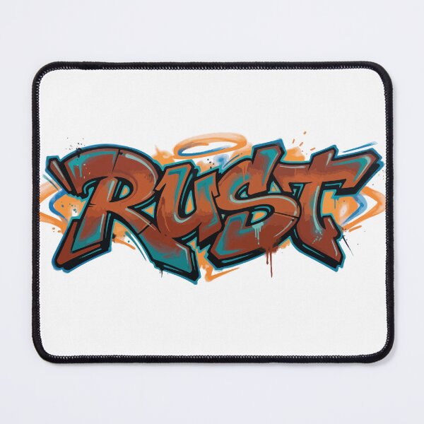 Item preview, Rust Coding Graffiti / Graffiti Developer Art designed and sold by ValentynaTyshenkoArt.