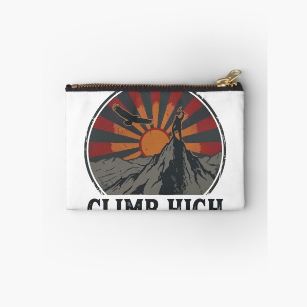 Item preview, Climb High - Summit Climber And Eagle Vintage Badge designed and sold by ArcApparel2020.