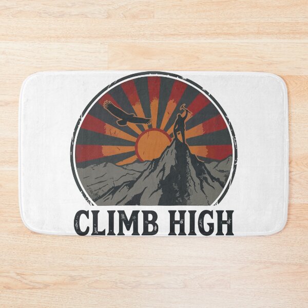 Item preview, Climb High - Summit Climber And Eagle Vintage Badge designed and sold by ArcApparel2020.