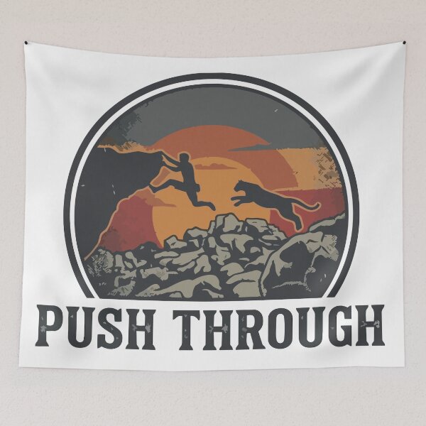 Item preview, Push Through - Dynamic Boulder Move Puma Graphic designed and sold by ArcApparel2020.