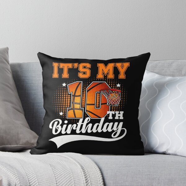 Item preview, 10th Birthday Basketball With Bold Retro Sports Lettering designed and sold by allistermariam.