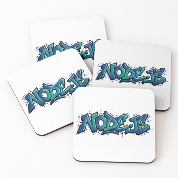 Item preview, Logotipo de graffiti de Node.js / Arte de graffiti para desarrolladores designed and sold by ValentynaTyshenkoArt.