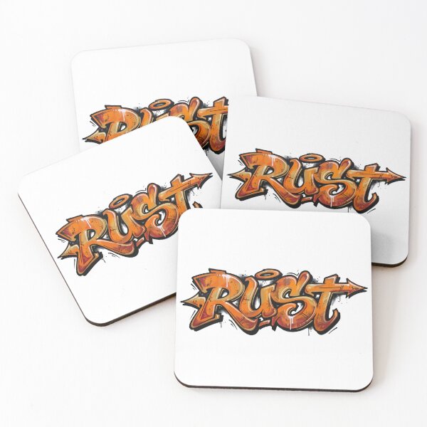 Item preview, Rust Graffiti Logo / Graffiti Developer Art designed and sold by ValentynaTyshenkoArt.
