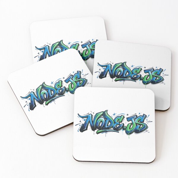 Item preview, Node.js Coding Culture / Graffiti Developer Art designed and sold by ValentynaTyshenkoArt.