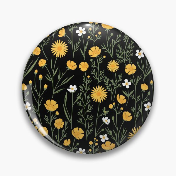 Item preview, High Contrast Midnight Wildflower Botanical Art designed and sold by VelloomStore.