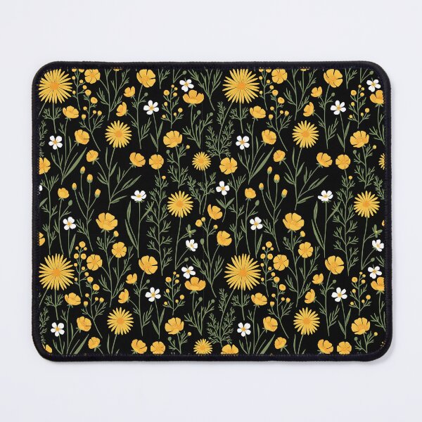 Item preview, High Contrast Midnight Wildflower Botanical Art designed and sold by VelloomStore.