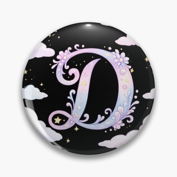 Item preview, Letter D Dreamy Celestial Watercolor Cloud Initial Art — Aesthetic Gift Sticker designed and sold by irfanshikh.