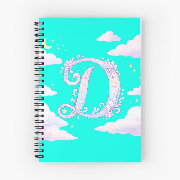 Item preview, Letter D Dreamy Celestial Watercolor Cloud Initial Art — Aesthetic Gift Sticker designed and sold by irfanshikh.