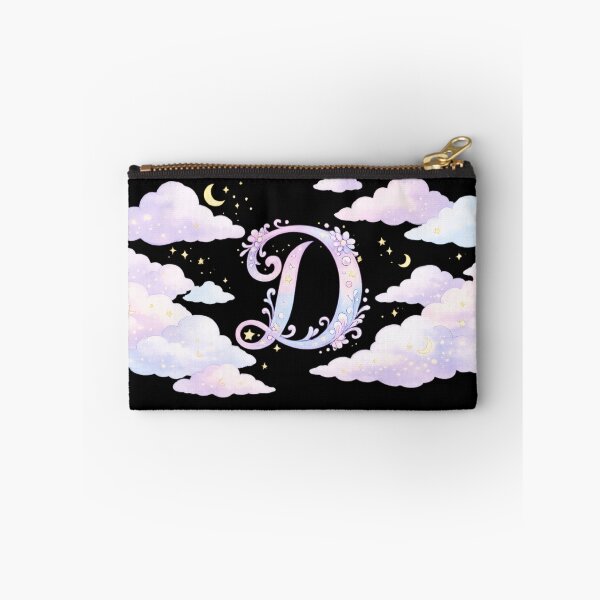 Item preview, Letter D Dreamy Celestial Watercolor Cloud Initial Art — Aesthetic Gift Sticker designed and sold by irfanshikh.