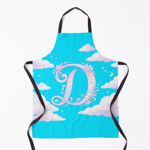 Item preview, Letter D Dreamy Celestial Watercolor Cloud Initial Art — Aesthetic Gift Sticker designed and sold by irfanshikh.