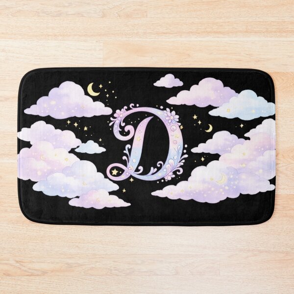 Item preview, Letter D Dreamy Celestial Watercolor Cloud Initial Art — Aesthetic Gift Sticker designed and sold by irfanshikh.