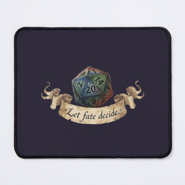 Item preview, D20 "Let Fate Decide" RPG Sticker designed and sold by AestheticRPG .