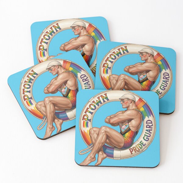 Item preview, Provincetown Pride Lifeguard  designed and sold by Wonderful world of whimsical Art of yesteryear and today .