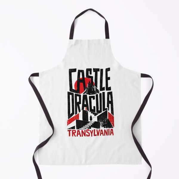 Item preview, Castle Dracula Transylvania Gothic Stencil Horror Poster Art designed and sold by Fenay Designs.