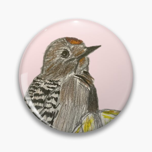 Item preview, Gila Woodpecker - simple pink background designed and sold by woodland-towers.