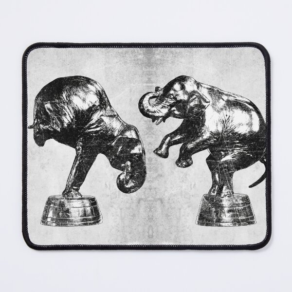 Item preview, Antique Bronze Performing Elephant Sculpture Dual View Dark designed and sold by Ghoul Enterprises.