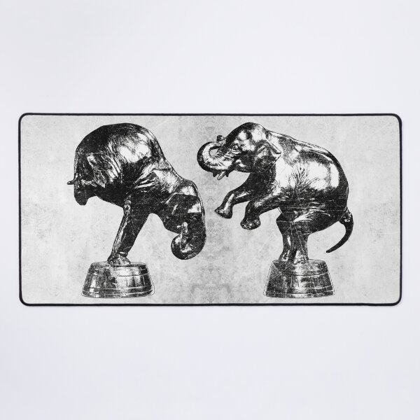 Item preview, Antique Bronze Performing Elephant Sculpture Dual View Dark designed and sold by Ghoul Enterprises.