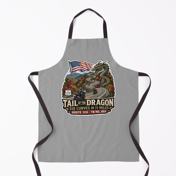 Item preview, Tail of the Dragon Road US 129 Motorcycle Sports Car Sticker & T-Shirt 12 designed and sold by OuterShellUK.