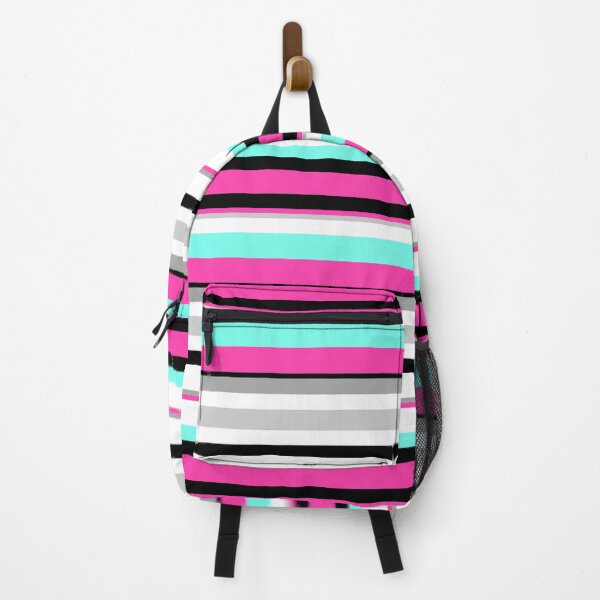Item preview, Pink and Mint Abstract Horizontal Stripes designed and sold by TwelveParties.