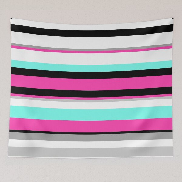 Item preview, Pink and Mint Abstract Horizontal Stripes designed and sold by TwelveParties.