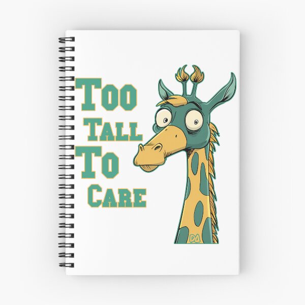 Artikelvorschau, Zu groß, um sich darum zu kümmern – Lustiges Giraffen-Maskottchen – Schrullige Cartoon-Streetwear-Grafik entworfen und verkauft von DesignArtist.ia.