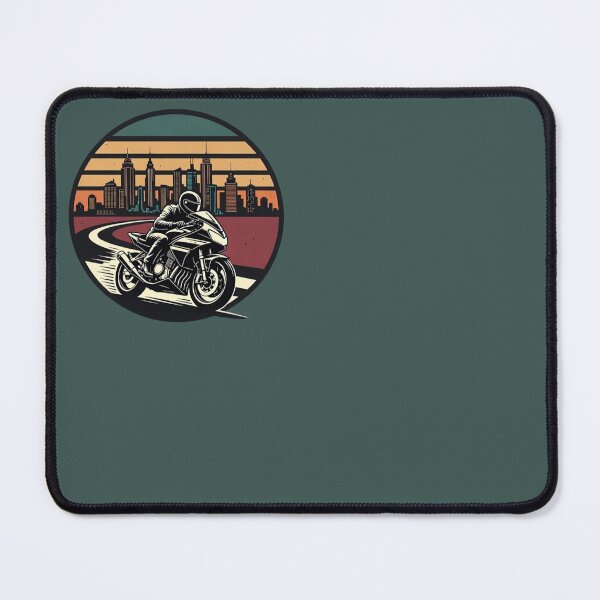 Item preview, Retro Neon Rider – Vintage Motorcycle Emblem designed and sold by SilentPowerArt.