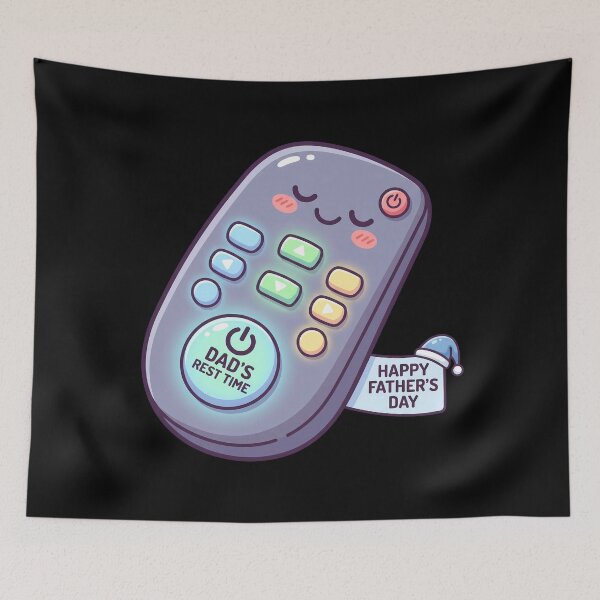 Item preview, Kawaii Sleeping Remote Control Happy Father's Day designed and sold by AbanoubStore.