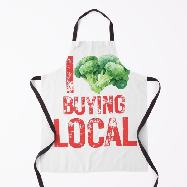 Item preview, Local Farmers Support Broccoli Print / I Love Buying local designed and sold by Thehatinthecat.
