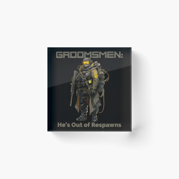 Item preview, Groomsmen: He’s Out of Respawns designed and sold by Boysmom21.