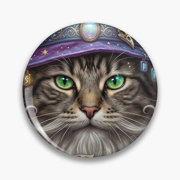 Item preview, Cat Wizard "I Cast Fur-ball!" RPG Sticker designed and sold by AestheticRPG .
