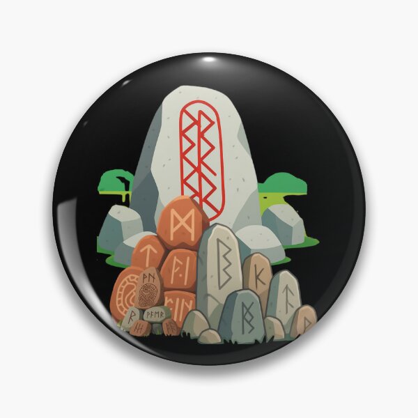 Item preview, Norse Runestones and Ancient Monolith Illustration designed and sold by PLASBIMBUM.