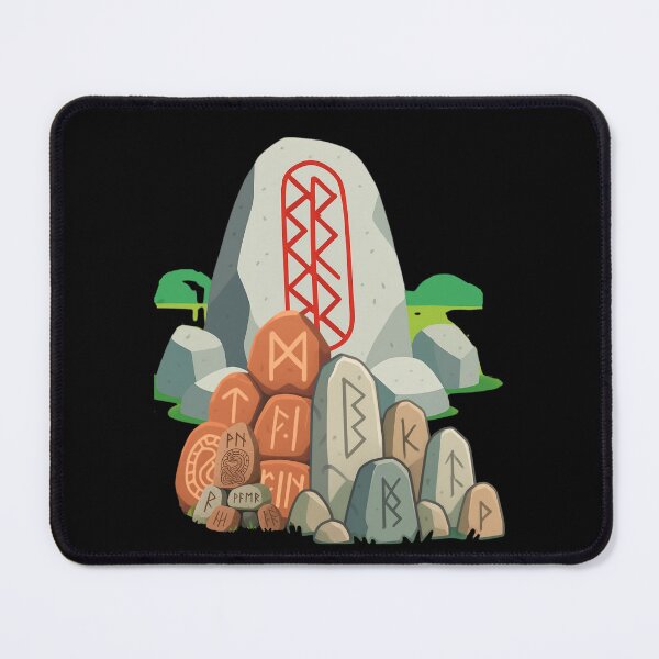 Item preview, Norse Runestones and Ancient Monolith Illustration designed and sold by PLASBIMBUM.