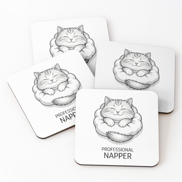 Item preview, Professional Funny Cute Sleeping Cat designed and sold by Carlos Merino Jaime.