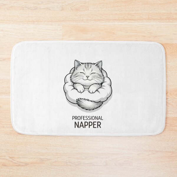 Item preview, Professional Funny Cute Sleeping Cat designed and sold by Carlos Merino Jaime.