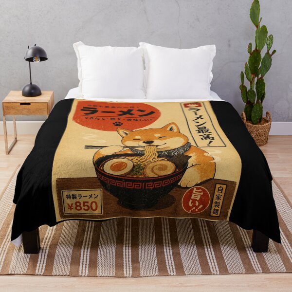 Item preview, Cute Shiba Ramen Poster with Warm Vintage Japanese Restaurant Style designed and sold by eliramaison.
