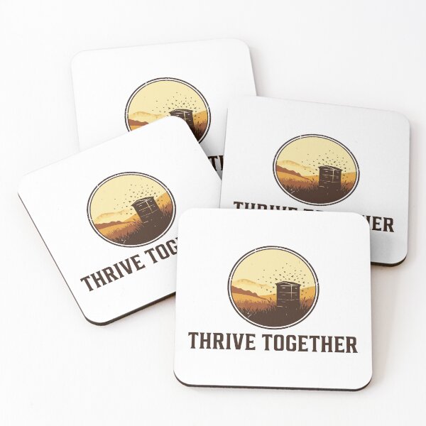 Item preview, Thrive Together - Urban Apiary & Bee Silhouette Art designed and sold by Arc2020.
