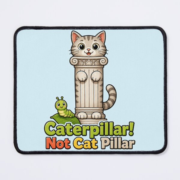 Item preview, Caterpillar Not Cat Pillar Funny Kids Pun Design designed and sold by planetreynolds.