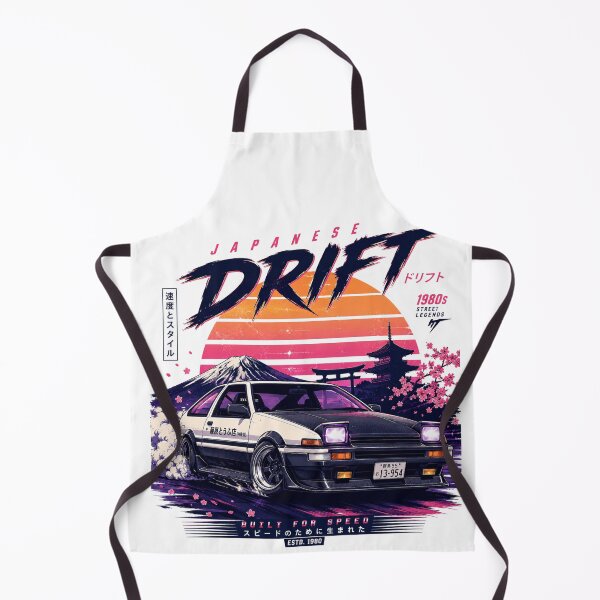 Item preview, Japanese Drift 1980s Retro Street Racing T-Shirt Design designed and sold by RelateAndTee.