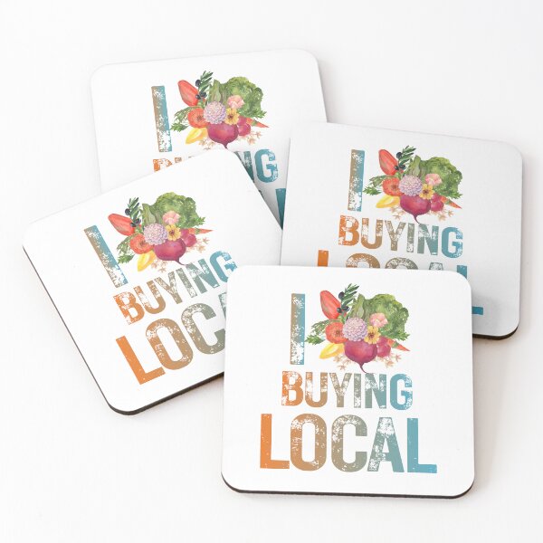 Item preview, Local Farmers  Support Produce Print / I Love Buying local designed and sold by Thehatinthecat.