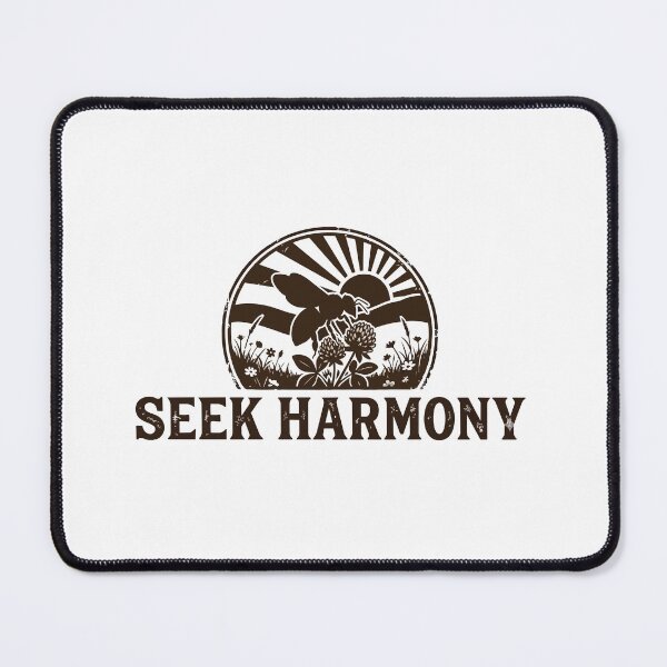 Item preview, Seek Harmony - Retro Queen Bee & Floral Circle Badge designed and sold by ArcApparel2020.