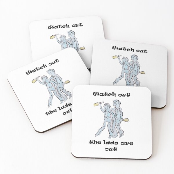 Item preview, two men on a night out drinking designed and sold by Inky Fingers Illustrations.